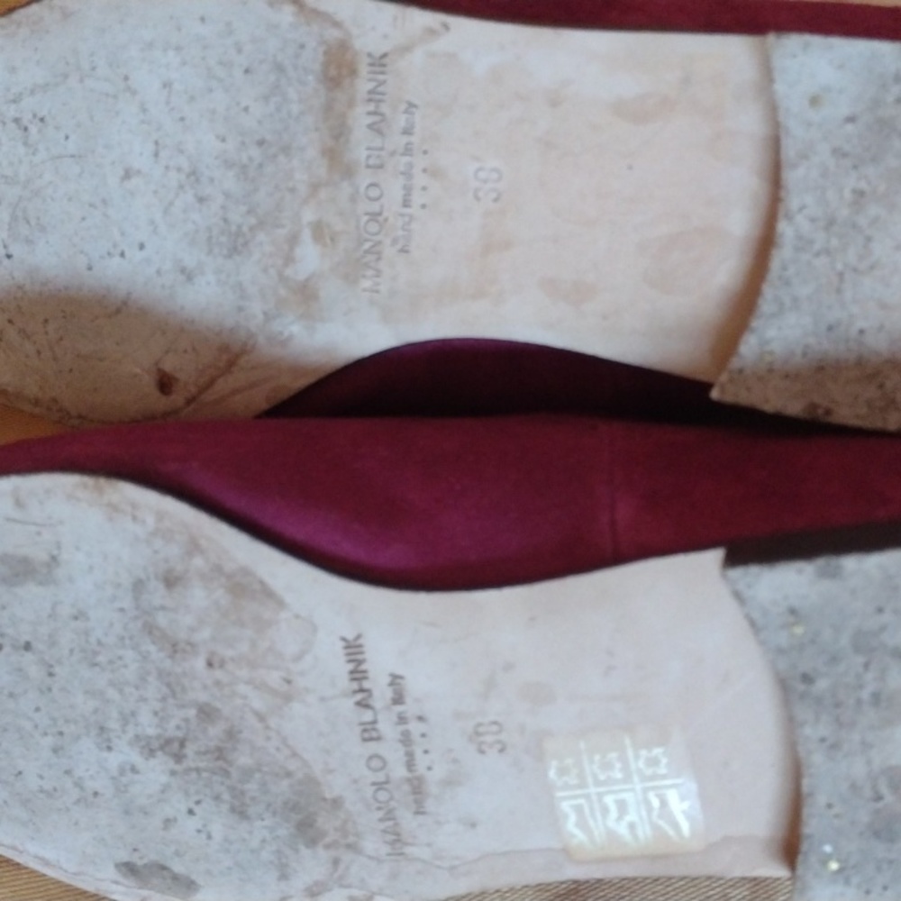 Manolo Blahnik Flat Brogues 38 Host Pick! - Picture 7 of 11